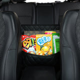 SOGA 2X Black Leather Car Storage Portable Hanging Organizer Backseat Multi-Purpose Interior Accessories Bag - Cafe Supply