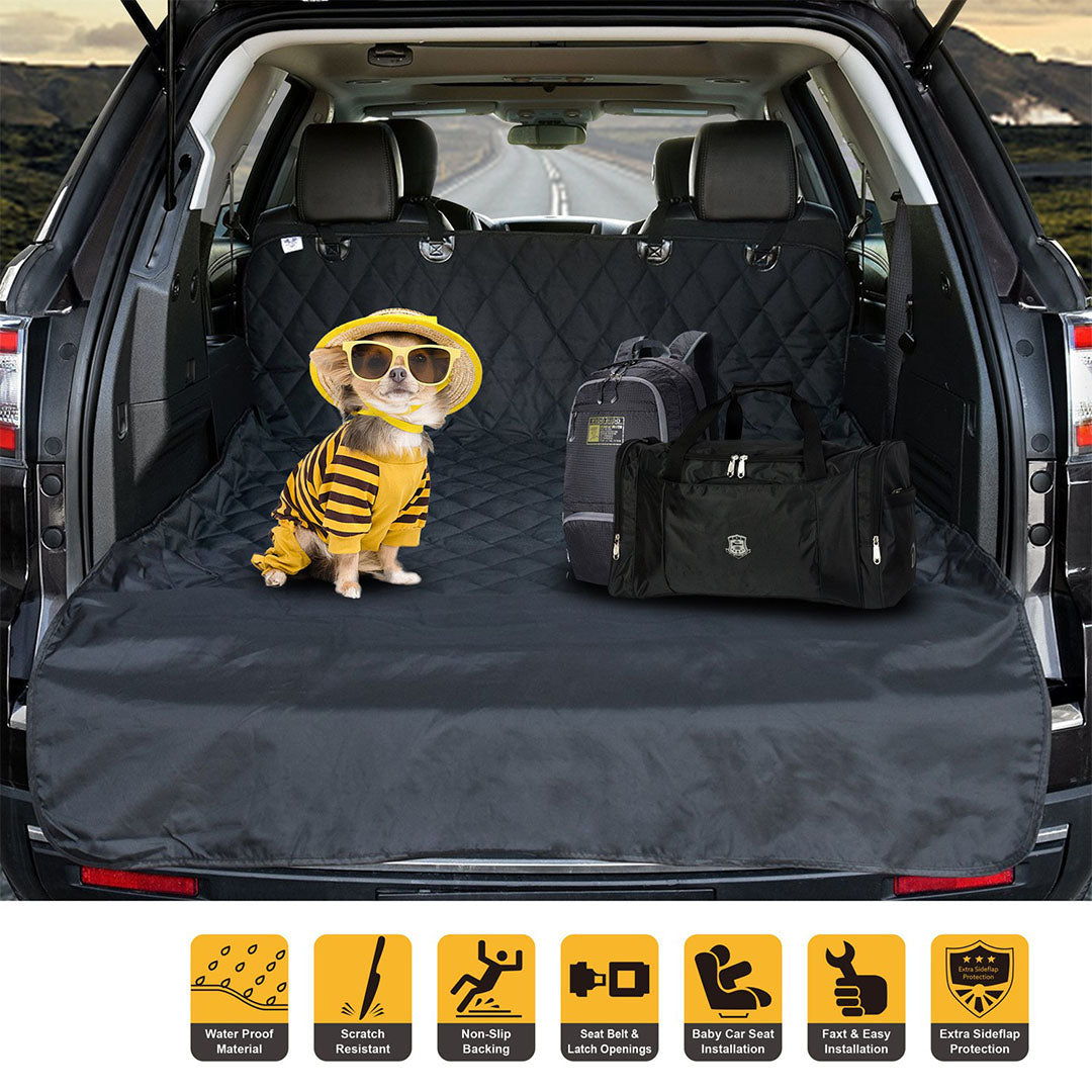SOGA 2X Premium Car Trunk Pet Mat Boot Cargo Liner Waterproof Seat Cover Protector Hammock Non-Slip Pet Travel Essentials - Cafe Supply