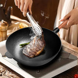 SOGA 31cm Commercial Cast Iron Wok FryPan Fry Pan - Cafe Supply