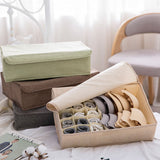 SOGA 2X Beige Flip Top Underwear Storage Box Foldable Wardrobe Partition Drawer Home Organiser - Cafe Supply