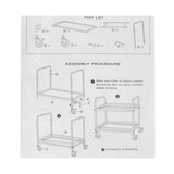 SOGA 2X 2 Tier 75x40x84cm Stainless Steel Drink Wine Food Utility Cart Small - Cafe Supply