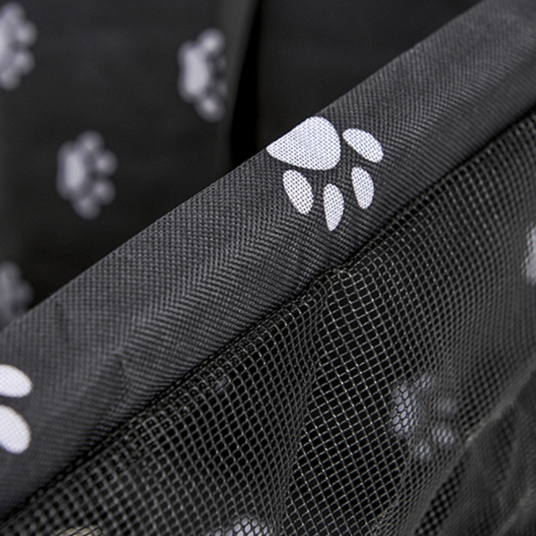 SOGA 2X Waterproof Pet Booster Car Seat Breathable Mesh Safety Travel Portable Dog Carrier Bag Black - Cafe Supply