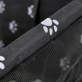 SOGA 2X Waterproof Pet Booster Car Seat Breathable Mesh Safety Travel Portable Dog Carrier Bag Black - Cafe Supply