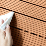 SOGA 2X 11 pcs Coffee DIY Wooden Composite Decking Tiles Garden Outdoor Backyard Flooring Home Decor - Cafe Supply