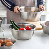 SOGA 2X 5Pcs Deepen Matte Stainless Steel Stackable Baking Washing Mixing Bowls Set Food Storage Basin - Cafe Supply