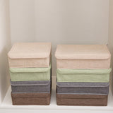SOGA 2X Grey Flip Top Underwear Storage Box Foldable Wardrobe Partition Drawer Home Organiser - Cafe Supply