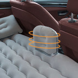 SOGA 2X Grey Ripple Inflatable Car Mattress Portable Camping Air Bed Travel Sleeping Kit Essentials - Cafe Supply