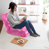 SOGA 4X Floor Recliner Folding Lounge Sofa Futon Couch Folding Chair Cushion Light Pink - Cafe Supply
