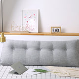 SOGA 2X 180cm Silver Triangular Wedge Bed Pillow Headboard Backrest Bedside Tatami Cushion Home Decor - Cafe Supply