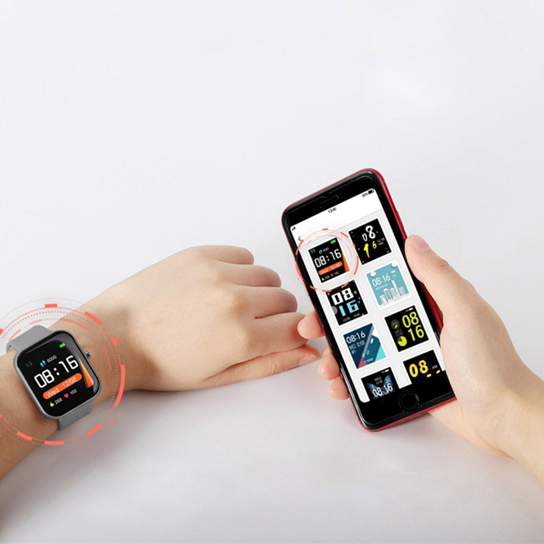 SOGA 2X Waterproof Fitness Smart Wrist Watch Heart Rate Monitor Tracker P8 Grey - Cafe Supply