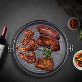 SOGA 2X Portable Korean BBQ Butane Gas Stove Stone Grill Plate Non Stick Coated Round - Cafe Supply