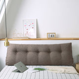 SOGA 2X 180cm Coffee Triangular Wedge Bed Pillow Headboard Backrest Bedside Tatami Cushion Home Decor - Cafe Supply