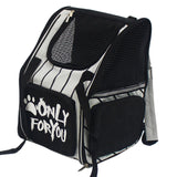SOGA 2X Black Pet Carrier Backpack Breathable Mesh Portable Safety Travel Essentials Outdoor Bag - Cafe Supply
