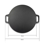 SOGA 2X 37cm Cast Iron Induction Crepes Pan Baking Cookie Pancake Pizza Bakeware - Cafe Supply