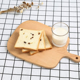 SOGA 2X 26cm Brown Rectangle Wooden Serving Tray Chopping Board Paddle with Handle Home Decor - Cafe Supply