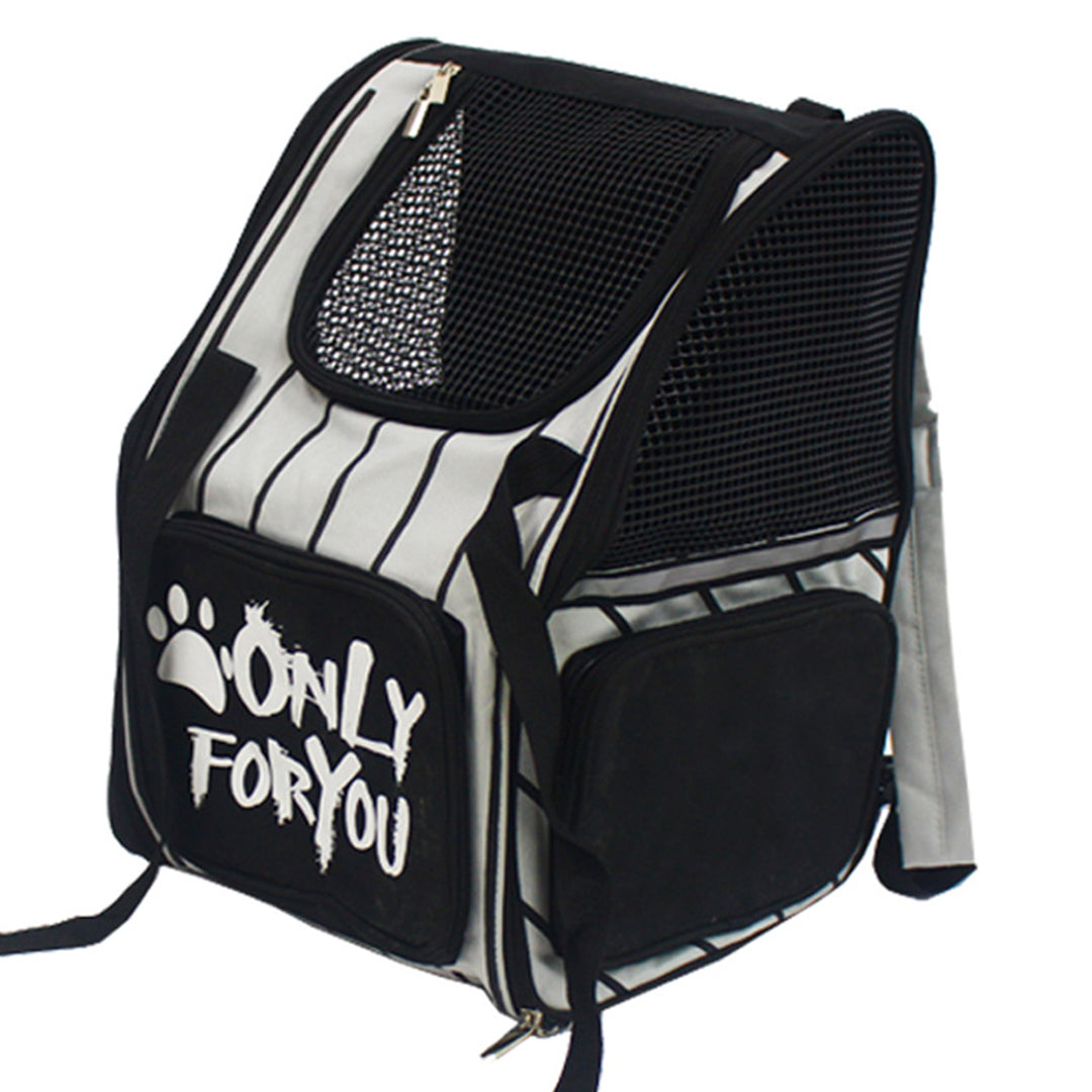 SOGA Black Pet Carrier Backpack Breathable Mesh Portable Safety Travel Essentials Outdoor Bag - Cafe Supply