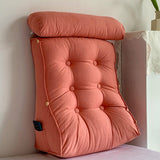 SOGA 2X 60cm Peach Triangular Wedge Lumbar Pillow Headboard Backrest Sofa Bed Cushion Home Decor - Cafe Supply