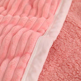 SOGA 2X Throw Blanket Warm Cozy Double Sided Thick Flannel Coverlet Fleece Bed Sofa Comforter Pink - Cafe Supply