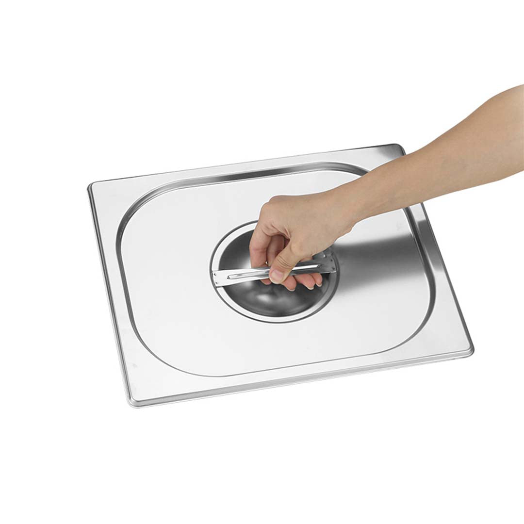SOGA 2X Gastronorm GN Pan Lid Full Size 1/1 Stainless Steel Tray Top Cover - Cafe Supply