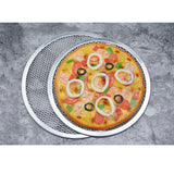 SOGA 2X 8-inch Round Seamless Aluminium Nonstick Commercial Grade Pizza Screen Baking Pan - Cafe Supply