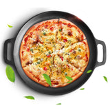 SOGA Cast Iron 30cm Frying Pan Skillet Coating Steak Sizzle Platter - Cafe Supply