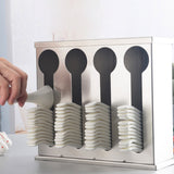 SOGA 2X Stainless Steel Buffet Restaurant Spoon Utensil Holder Storage Rack 4 Holes - Cafe Supply