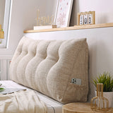 SOGA 2X 180cm Beige Triangular Wedge Bed Pillow Headboard Backrest Bedside Tatami Cushion Home Decor - Cafe Supply