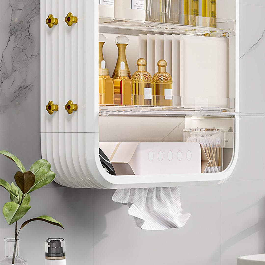 SOGA White Multi Tier Cosmetic Storage Rack Bathroom Vanity Tray Display Stand Organiser - Cafe Supply