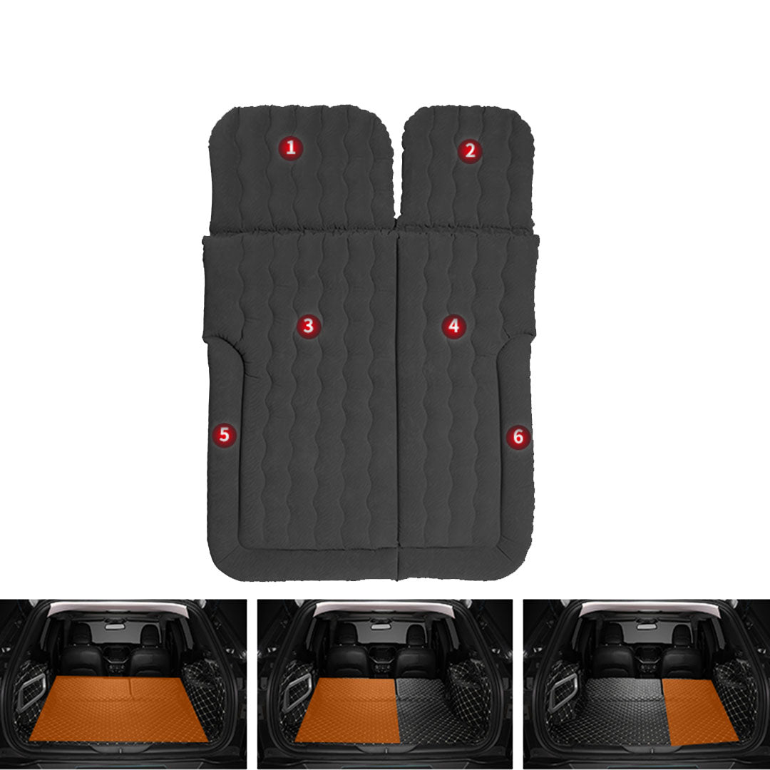 SOGA Black Inflatable Car Boot Mattress Portable Camping Air Bed Travel Sleeping Essentials - Cafe Supply