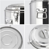 SOGA 12L Stainless Steel Insulated Stock Pot Hot & Cold Beverage Container - Cafe Supply