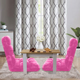SOGA 4X Floor Recliner Folding Lounge Sofa Futon Couch Folding Chair Cushion Light Pink - Cafe Supply