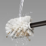 SOGA 27cm Wall-Mounted Toilet Brush with Holder Bathroom Cleaning Scrub Black - Cafe Supply