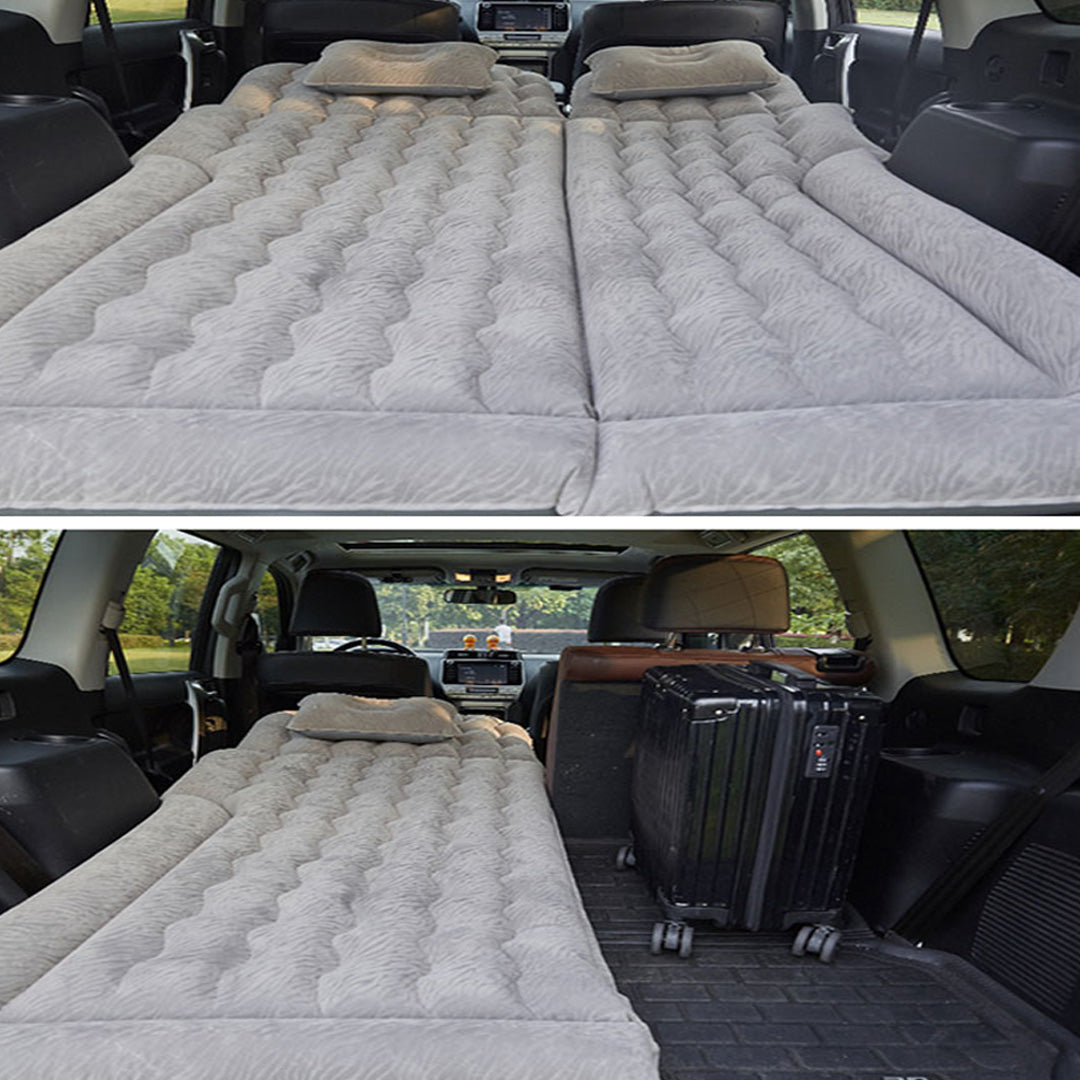 SOGA 2X Grey Inflatable Car Boot Mattress Portable Camping Air Bed Travel Sleeping Essentials - Cafe Supply