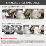 SOGA 3 Tier Stainless Steel Steamers With Lid Work inside of Basket Pot Steamers 28cm - Cafe Supply