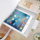 SOGA 2X White Portable Bed Table Adjustable Folding Mini Desk With Mini Drawer and Cup-Holder Home Decor - Cafe Supply