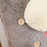 SOGA 2X Grey Cute Cloud Cushion Soft Leaning Lumbar Wedge Pillow Bedside Plush Home Decor - Cafe Supply