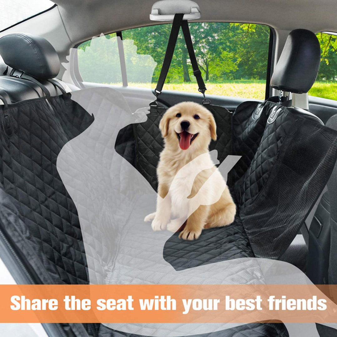 SOGA 2X 600D Oxford Cloth Waterproof Dog Car Cover Back Seat Protector Hammock Non-Slip Pet Mat Black - Cafe Supply