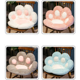 SOGA 2X 70cm Grey Paw Shape Cushion Warm Lazy Sofa Decorative Pillow Backseat Plush Mat Home Decor - Cafe Supply