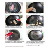 SOGA 28cm Ribbed Cast Iron Frying Pan Skillet Coating Steak Sizzle Platter - Cafe Supply