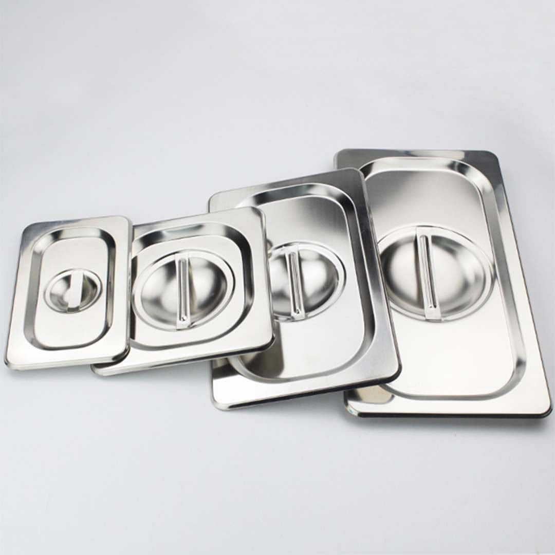 SOGA 4X Gastronorm GN Pan Lid Full Size 1/1 Stainless Steel Tray Top Cover - Cafe Supply