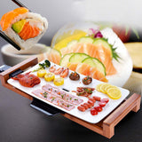 SOGA 2X Electric Ceramic BBQ Grill Non-stick Surface Hot Plate for Indoor & Outdoor White - Cafe Supply