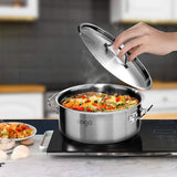 SOGA Stock Pot 17L Top Grade Thick Stainless Steel Stockpot 18/10 - Cafe Supply