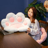 SOGA 2X 70cm  Pink Paw Shape Cushion Warm Lazy Sofa Decorative Pillow Backseat Plush Mat Home Decor - Cafe Supply
