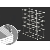 SOGA 6 Cubes Black Portable Wardrobe Divide-Grid Modular Storage Organiser Foldable Closet - Cafe Supply