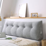 SOGA 2X 180cm Silver Triangular Wedge Bed Pillow Headboard Backrest Bedside Tatami Cushion Home Decor - Cafe Supply