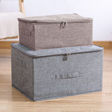 SOGA 2X Coffee Small Portable Double Zipper Storage Box Moisture Proof Clothes Basket Foldable Home Organiser - Cafe Supply