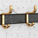 SOGA 41cm Wall Mounted Towel Rack Space-Saving Hanger Organiser with Durable Hooks - Cafe Supply