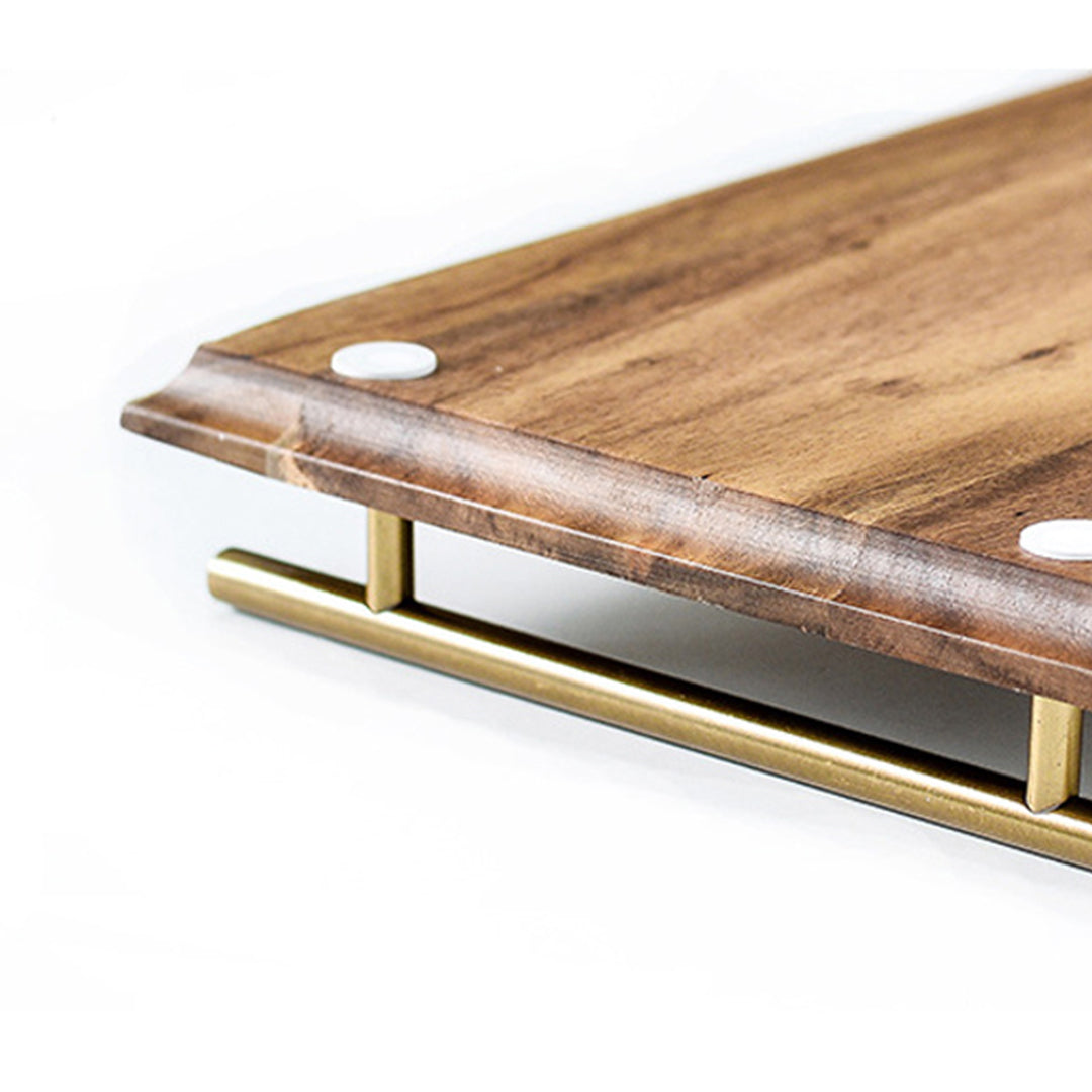 SOGA 2X 39cm Brown  Rectangle Wooden Acacia Food Serving Tray Charcuterie Board Home Decor - Cafe Supply