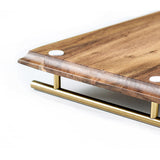 SOGA 2X 39cm Brown  Rectangle Wooden Acacia Food Serving Tray Charcuterie Board Home Decor - Cafe Supply