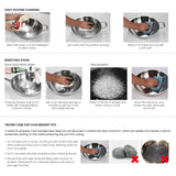 SOGA 2X 43cm Stainless Steel Steamer Insert Stock Pot Steaming Rack Stockpot Tray - Cafe Supply
